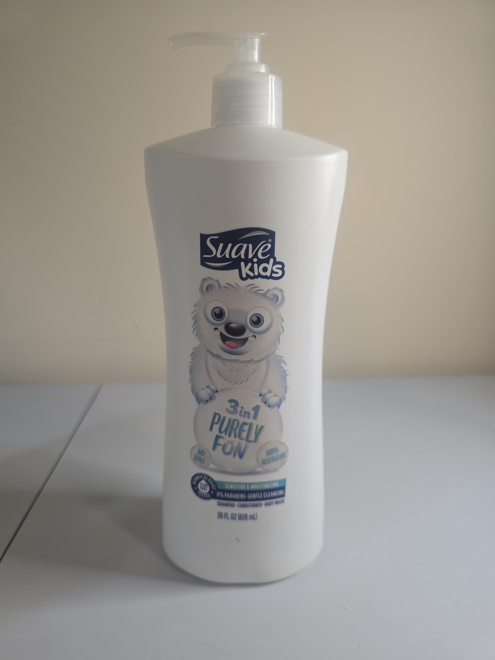 Suave Kids 3-in-1 Purely Fun Gentle Wash - White